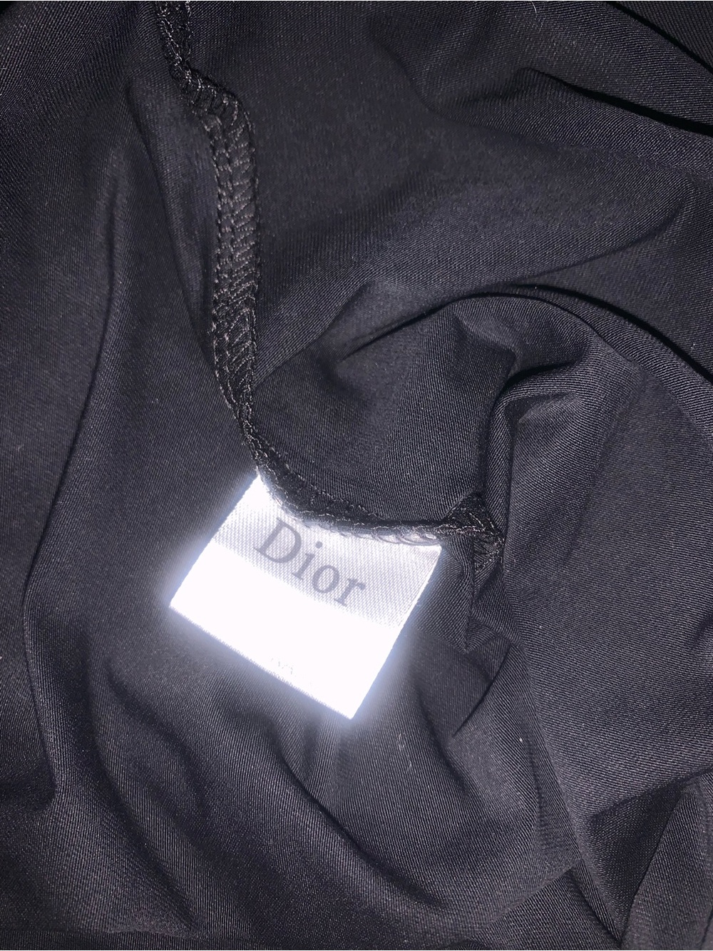 Dior Black T-Shirt with Silver 'Air Dior' Winged Logo - Picture 5 of 5